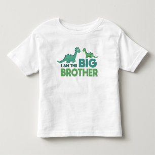 Cartoon dinosaur big brother boy toddler T-Shirt
