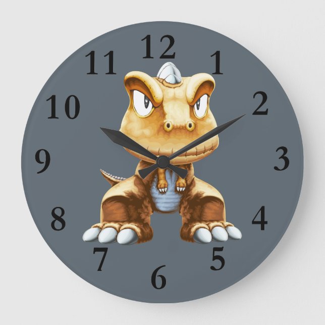 Cartoon Dinosaur Clock (Front)