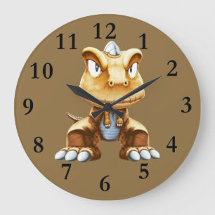 Cartoon Dinosaur Clock