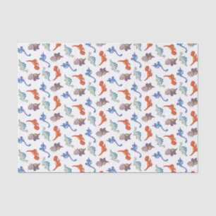 Cartoon Dinosaurs Tissue Paper