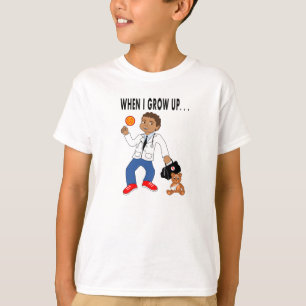 Cartoon Doctor Boy with Bear T-shirt