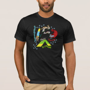 Cartoon Dog Agility Dark TShirt