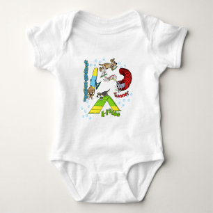 Cartoon Dog Agility Infant Creeper