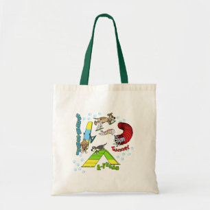 Cartoon Dog Agility Tote Bag