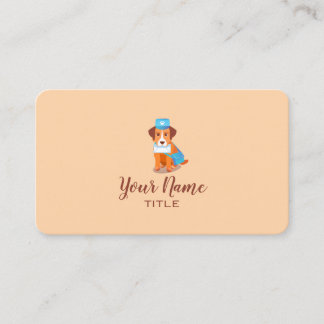 Cartoon dog business card