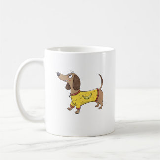 Cartoon dog  coffee mug