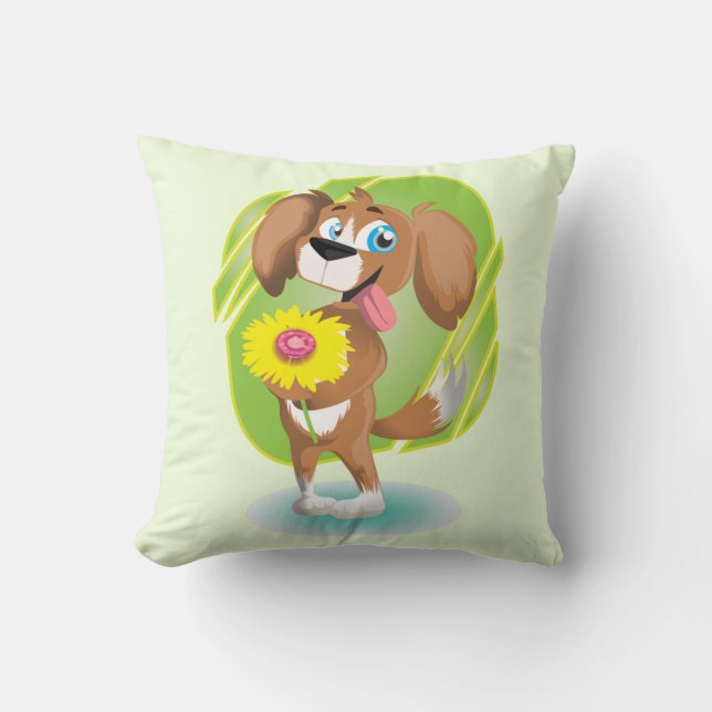 Cartoon Dog  Cushion (Front)