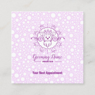 Cartoon Dog Illustration for Grooming Appointment Card
