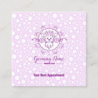 Cartoon Dog Illustration for Grooming Appointment Card