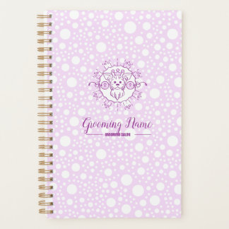 Cartoon Dog Illustration for Grooming Planner