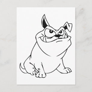 Cartoon Dog Postcard