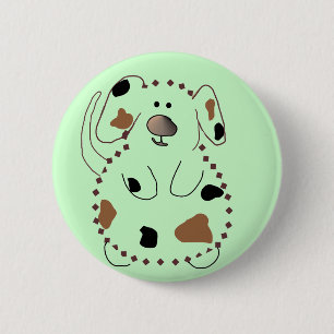 Cartoon Dog Tshirts and Gifts 6 Cm Round Badge