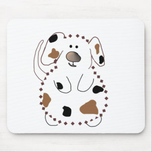Cartoon Dog Tshirts and Gifts Mouse Mat