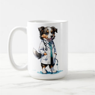 Cartoon Dog Veterinarian Coffee Mug