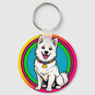 🐶 Cartoon Dog With Collar For Everyday Carry 🐶 Key Ring