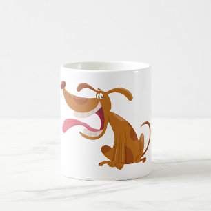 Cartoon Dog With Tongue Out Mug
