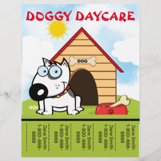 Cartoon Doggy Daycare Promotional Flyer
