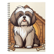 Cartoon Doghouse-Cute Shih Tzu Design