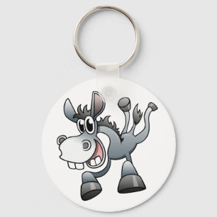 Cartoon Donkey Key Ring