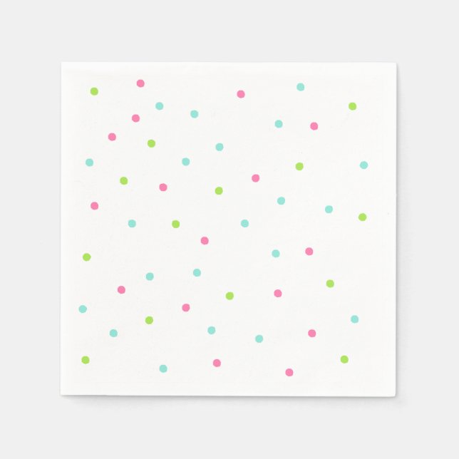 Cartoon Doughnuts Art Happy Birthday Art Doughnut  Napkin (Front)