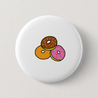 Cartoon Doughnuts Cutie Button