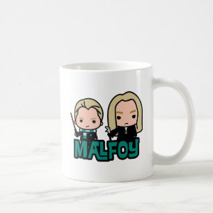 Cartoon Draco and Lucius Malfoy Character Art Coffee Mug