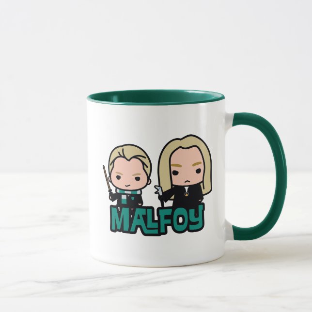 Cartoon Draco and Lucius Malfoy Character Art Mug (Right)