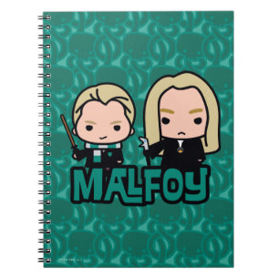 Cartoon Draco and Lucius Malfoy Character Art Notebook