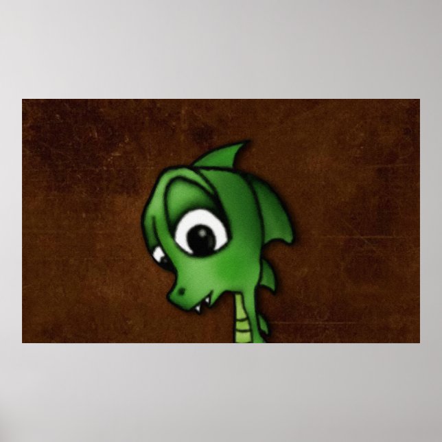 Cartoon Dragon Poster (Front)