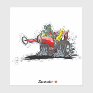 Cartoon dragster