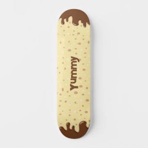 Cartoon dripping cake with name skateboard