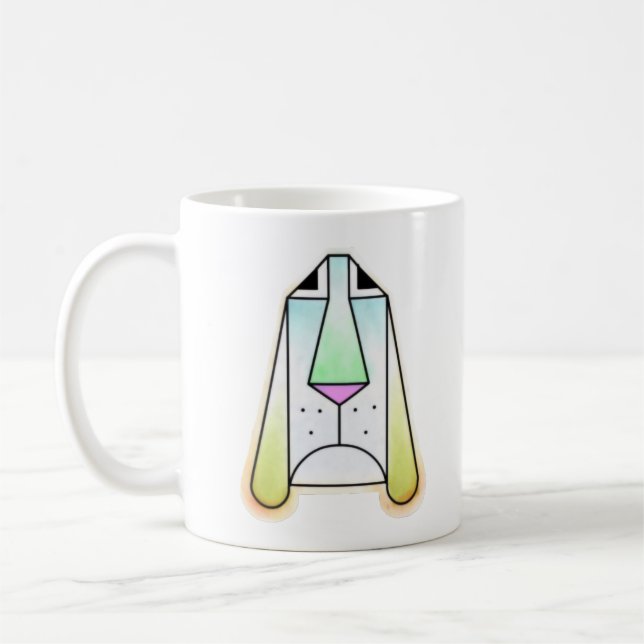 Cartoon Droopy Bloodhound Mug (Left)
