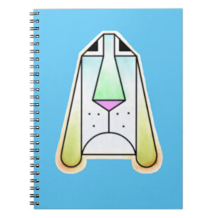 Cartoon Droopy Bloodhound Spiral Photo Notebook
