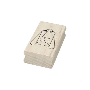 Cartoon Droopy Bloodhound Wood Art Stamp