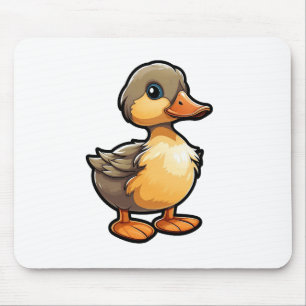Cartoon duck illustration mouse mat