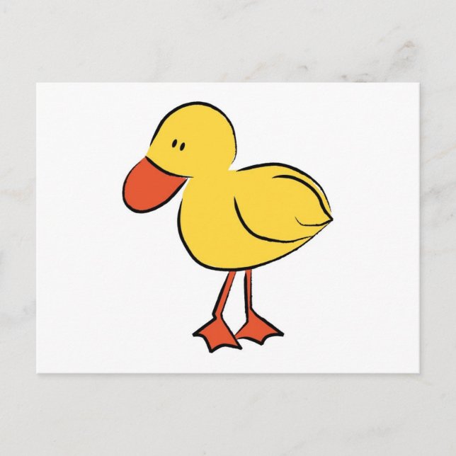 Cartoon Duckling Postcard (Front)