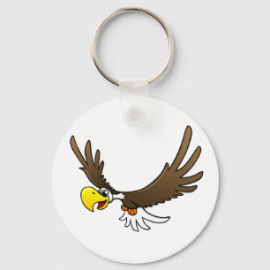 Cartoon Eagle Key Ring