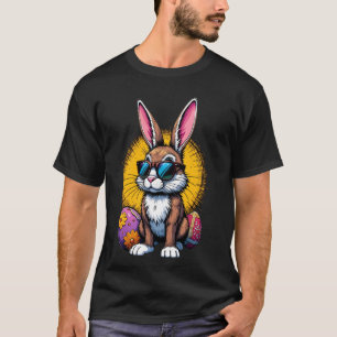 Cartoon Easter Bunny Rabbit With Sunglasses Mens W T-Shirt