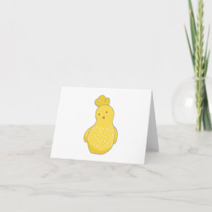 Cartoon Easter Chicken BLANK Card