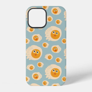 Cartoon Eggs Pattern Cute Food iPhone 12 Case