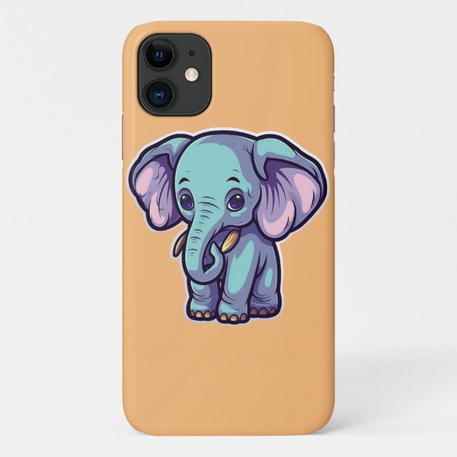 CARTOON ELEPHANT Case-Mate iPhone CASE (Back)