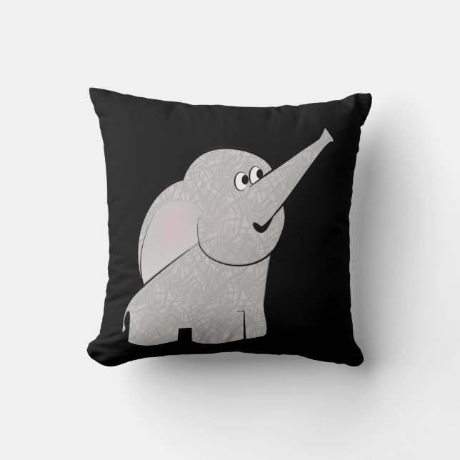 Cartoon Elephant - Critter Cushion (Front)