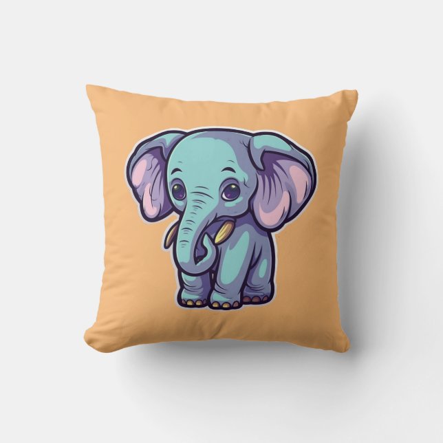 CARTOON ELEPHANT CUSHION (Front)