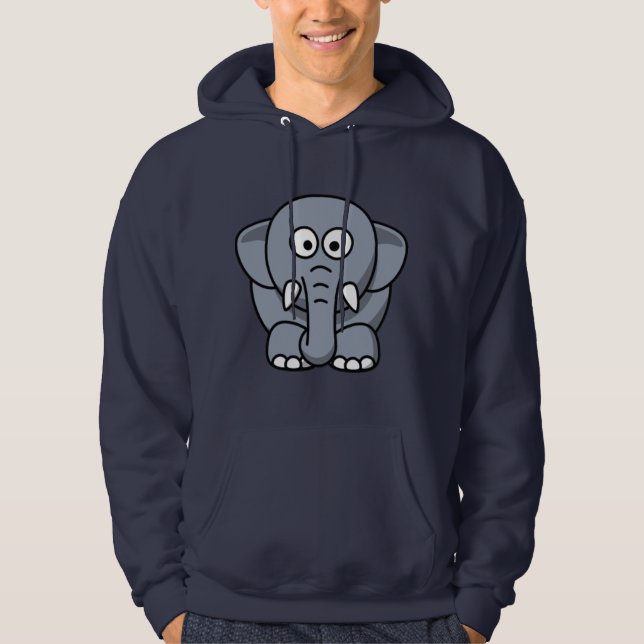 Cartoon Elephant Hoodie (Front)