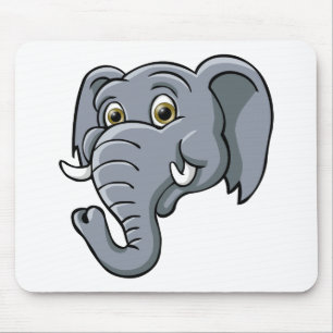 Cartoon Elephant Mouse Mat