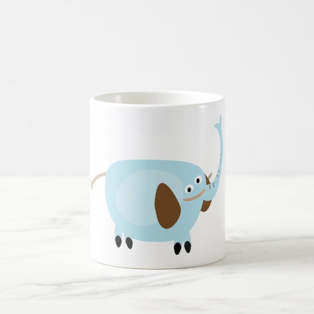cartoon elephant mug (Center)