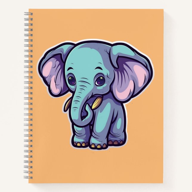 CARTOON ELEPHANT NOTEBOOK (Front)
