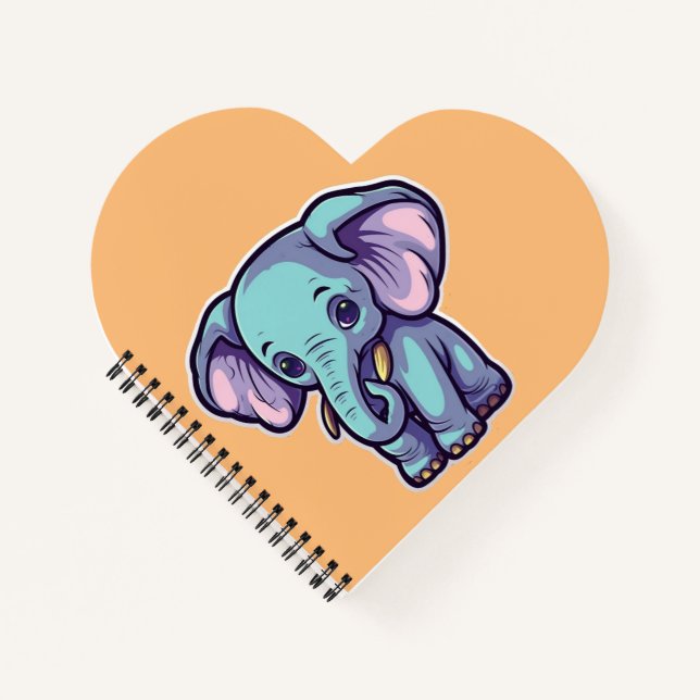 CARTOON ELEPHANT NOTEBOOK (Front)