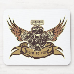 Cartoon engine mouse mat