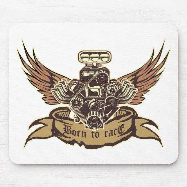 Cartoon engine mouse mat (Front)